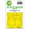 Art Scale Kit Spitfire Mk.VIII one-sided express fit masks for Airfix 1:24 (200-M24008)
