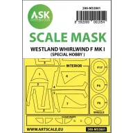   Art Scale Kit Westland Whirlwind Mk.I double-sided painting mask for Special Hobby 1:32 (200-M32001)