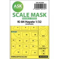   Art Scale Kit Nakajima Ki-84 Hayate double-sided express mask for Hasegawa 1:32 (200-M32006)