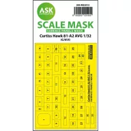   Art Scale Kit Curtiss Hawk 81-A2 AVG surface panels masks for Great Wall Hobby 1:32 (200-M32013)