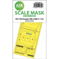   Art Scale Kit DH-100 Vampire Mk.3 / Mk.5 double-sided express masks for Infinity 1:32 (200-M32014)