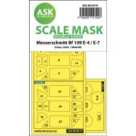   Art Scale Kit Messerschmitt Bf 109E-4 & E-7 double-sided express masks for Hobby2000 / Dragon / HGW 1:32 (200-M32019)