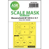   Art Scale Kit Messerschmitt Bf 109E-4 & E-7 one-sided express masks for Hobby2000 / Dragon / HGW 1:32 (200-M32020)