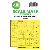   Art Scale Kit P-40M Warhawk double-sided express masks for Hasegawa / Hobby2000 1:32 (200-M32023)