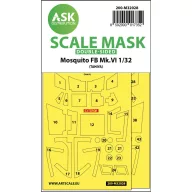   Art Scale Kit Mosquito FB Mk.VI double-sided express masks for Tamiya 1:32 (200-M32028)