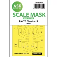   Art Scale Kit F-4C/D Phantom one-sided mask for Tamiya 1:32 (200-M32031)