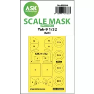 Art Scale Kit Yak-9 one-sided mask for ICM 1:32 (200-M32048)