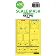   Art Scale Kit Yak-9 double-sided pre-cutted mask for ICM 1:32 (200-M32049)