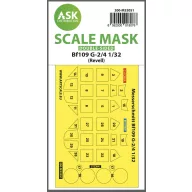   Art Scale Kit Messerschmitt Bf 109G-2/G-4 double-sided express masks for Revell 1:32 (200-M32051)