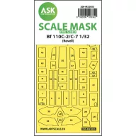   Art Scale Kit Messerschmitt Bf 110C-2/C-7 one-sided express masks for Revell 1:32 (200-M32055)