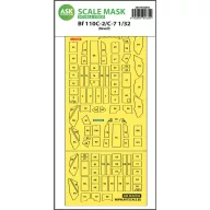   Art Scale Kit Messerschmitt Bf 110C-2/C-7 double-sided express masks for Revell 1:32 (200-M32056)