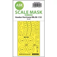   Art Scale Kit Hawker Hurricane Mk.IIB one-sided express masks for Revell 1:32 (200-M32057)