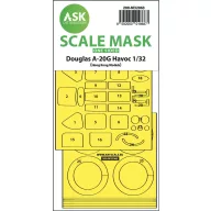   Art Scale Kit A-20G Havoc one-sided express self adhesive mask for HK Models 1:32 (200-M32063)