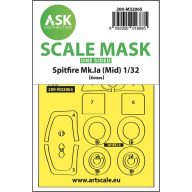   Art Scale Kit Spitfire Mk.Ia (mid) one-sided express fit and self adhesive mask for Kotare 1:32 (200-M32065)