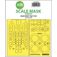   Art Scale Kit Aichi D3A1 Val one-sided express self adhesive mask for Infinity 1:32 (200-M32067)