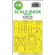   Art Scale Kit B-25H Mitchell one-sided mask for HK Models 1:32 (200-M32087)