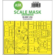  Art Scale Kit B-25H Mitchell double-sided express fit mask for HK Models 1:32 (200-M32088)