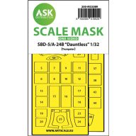   Art Scale Kit SBD-5/A-24B Dauntless one-sided express fit mask for Trumpeter 1:32 (200-M32089)