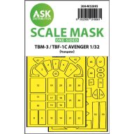   Art Scale Kit TBM-3/TBF-1C one-sided express fit mask for Trumpeter 1:32 (200-M32093)