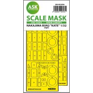   Art Scale Kit B5N2 Kate open canopy - one-sided express mask for Infinity 1:32 (200-M32096)