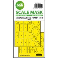   Art Scale Kit B5N2 Kate closed canopy - double-sided express mask for Infinity 1:32 (200-M32097)