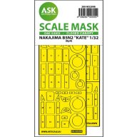   Art Scale Kit B5N2 Kate closed canopy - one-sided express mask for Infinity 1:32 (200-M32098)