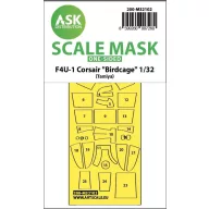   Art Scale Kit F4U-1 Corsair Birdcage one-sided express fit mask for Tamiya 1:32 (200-M32102)