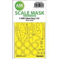   Art Scale Kit F-86D Sabre Dog double-sided express fit mask for Kitty Hawk 1:32 (200-M32108)