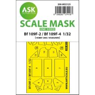   Art Scale Kit Bf 109F-2 / Bf 109F-4 one-sided express fit mask for Hasegawa / Hobby 2000 1:32 (200-M32123)