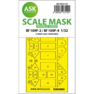   Art Scale Kit Bf 109F-2 / Bf 109F-4 double-sided express fit mask for Hasegawa / Hobby 2000 1:32 (200-M32124)