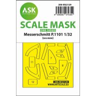   Art Scale Kit Messerschmitt P.1101 one-sided express fit mask for Das Werk 1:32 (200-M32129)