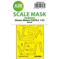   Art Scale Kit Gloster Meteor F.8/FR9 one-sided fit express mask for Revell 1:32 (200-M32142)