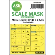   Art Scale Kit Messerschmitt Bf 109G-6 double-sided painting mask for Border Model 1:35 (200-M35001)