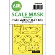   Art Scale Kit Fw 190A-6 one-sided painting mask for Border Model 1:35 (200-M35009)