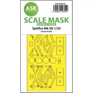   Art Scale Kit Spitfire Mk.Vb double-sided express fit painting mask for Border Model 1:35 (200-M35018)