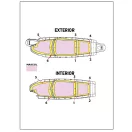 Art Scale Kit Su-35S Flanker E double-sided painting mask for Great Wall Hobby 1:48 (200-M48002)