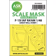   Art Scale Kit F-15I Ra'am double-sided painting mask for Great Wall Hobby 1:48 (200-M48003)
