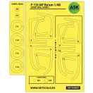 Art Scale Kit F-15I Ra'am double-sided painting mask for Great Wall Hobby 1:48 (200-M48003)