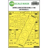   Art Scale Kit Avro Lancaster Mk.I B outside painting mask for HK Models 1:48 (200-M48006)