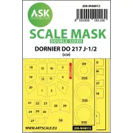   Art Scale Kit Dornier Do 217J-1/2 double-sided painting mask for ICM 1:48 (200-M48012)