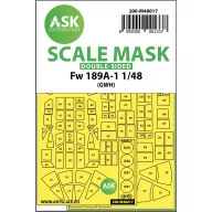   Art Scale Kit Focke Wulf Fw 189 double-sided painting mask for Great Wall Hobby 1:48 (200-M48017)