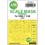   Art Scale Kit Focke Wulf Fw 189 one-sided painting mask for Great Wall Hobby 1:48 (200-M48022)