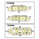 Art Scale Kit De Havilland Chipmunk T.10 double-sided painting mask for Airfix 1:48 (200-M48028)