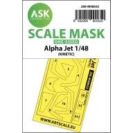   Art Scale Kit Alpha Jet one-sided painting mask for Kinetic 1:48 (200-M48032)