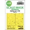 Art Scale Kit Alpha Jet double-sided painting mask for Kinetic 1:48 (200-M48033)