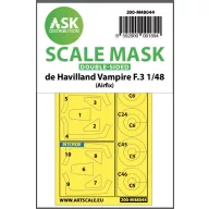   Art Scale Kit De Havilland Vampire F.3 double-sided painting mask for Airfix 1:48 (200-M48044)