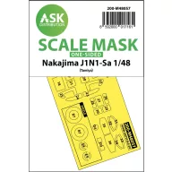   Art Scale Kit Nakajima J1N1-Sa one-sided express mask for Tamiya 1:48 (200-M48057)
