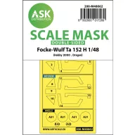   Art Scale Kit Focke-Wulf Ta 152 H double-sided express mask for Hobby2000 / Dragon 1:48 (200-M48062)