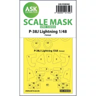   Art Scale Kit P-38J Lightning one-sided mask for Tamiya 1:48 (200-M48068)