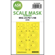   Art Scale Kit MiG-25 PD one-sided mask self-adhesive pre-cutted for ICM 1:48 (200-M48080)